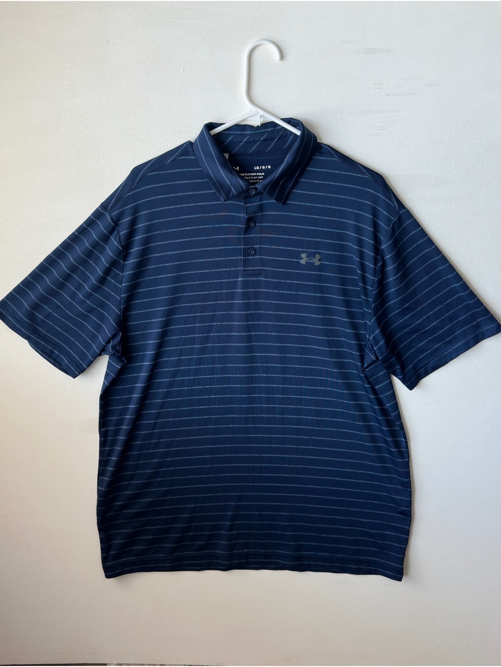Under Armour Men’s Navy Striped Polo Shirt